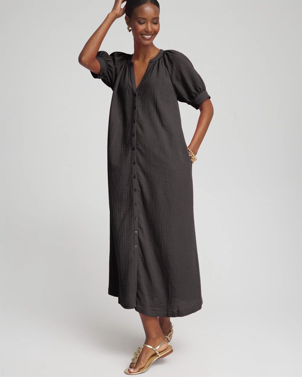 ワンピース theredthreadoneshoulder shirt knit dress THEREDTHREAD / ザレッドスレッド】S oneshoulder shirt knit dress